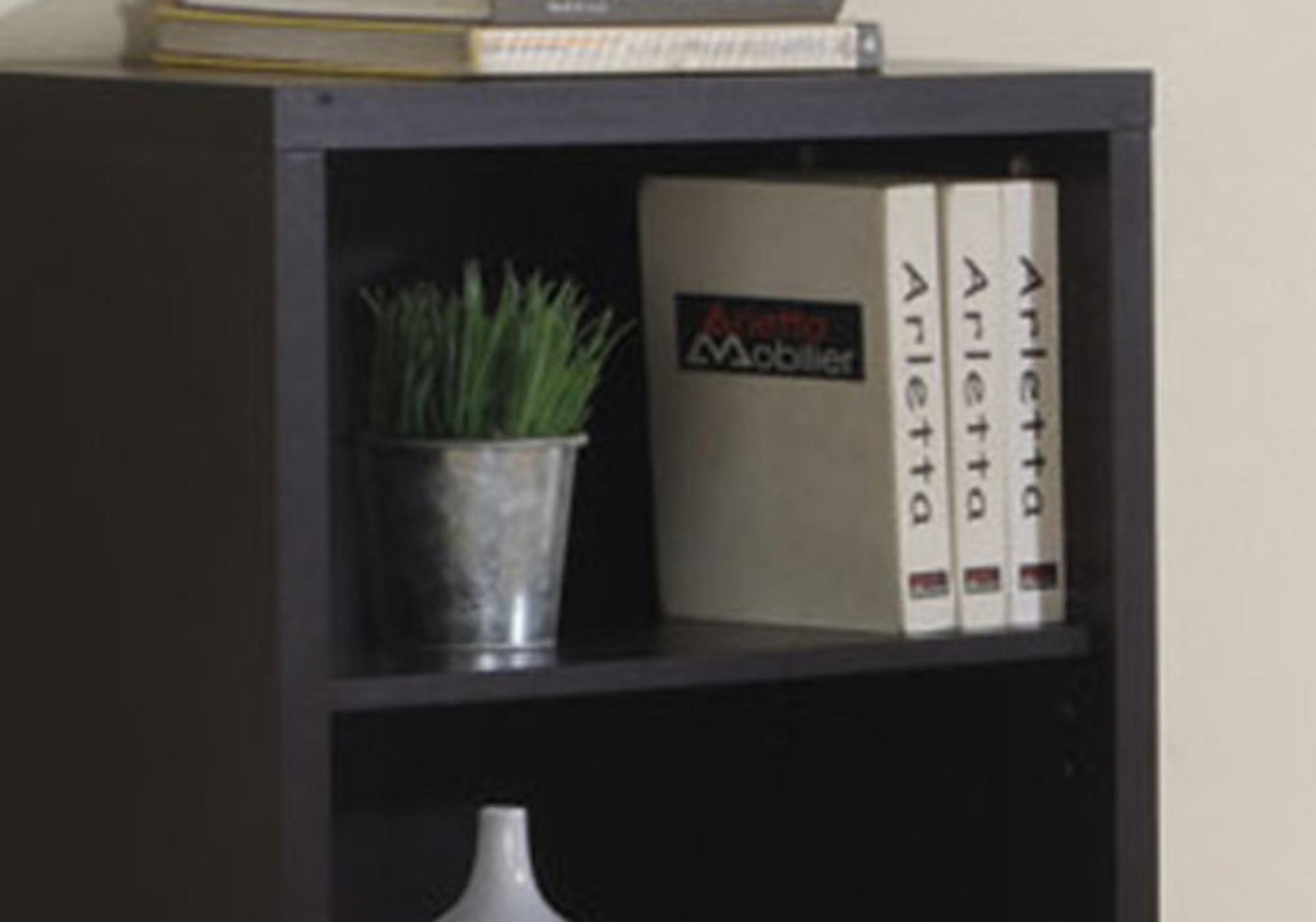 BOOKCASE - 48"H / CAPPUCCINO WITH ADJUSTABLE SHELVES